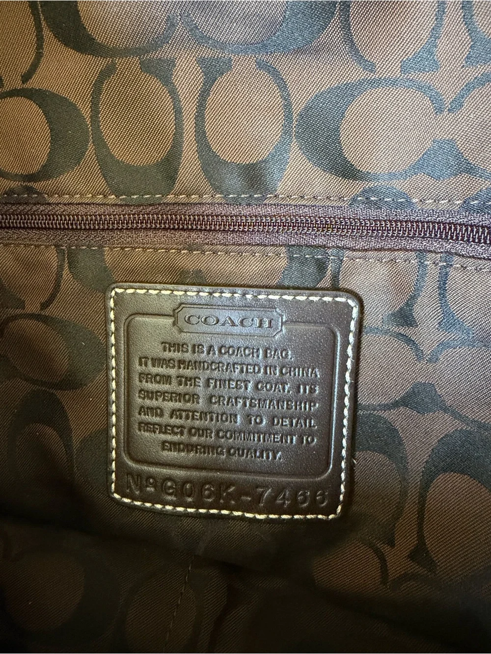 Coach stylish metallic